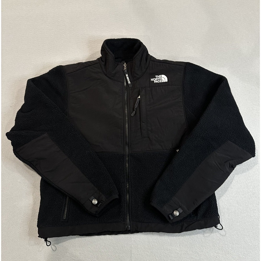 The North Face Denali Fleece Jacket Womens Medium Black Full Zip Sherpa Hiking